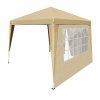 Kerti pavilon Capri 3x3 m - 2 oldalfal - bézs