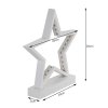 Karácsonyi csillag LED fénnyel - fehér méretek