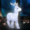 Karácsonyi rénszarvas LED világítással háttérrel