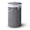 Curly Round 55 L bambusz szennyeskosár - szürke nézet