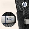 Berlin 1+6 rattan kerti garnitúra - fekete/fa szék teherbírása