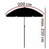13245 3 slnecnik crete 200 cm antracit