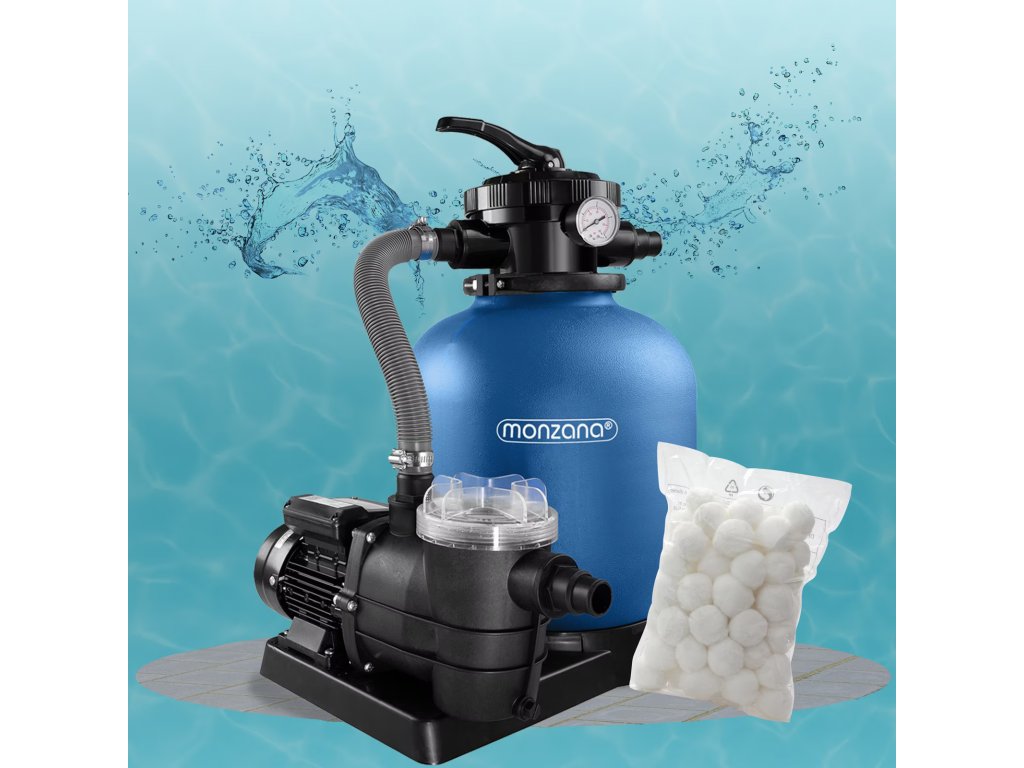 Sistem de filtrare cu nisip de 9.960 l/h cu accesorii și prefiltru