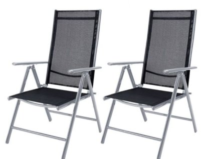 Set 2 fotolii aluminiu - argintiu 24075