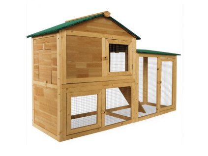 Cabana pentru iepuri 204 x 45 x 84 cm 24541
