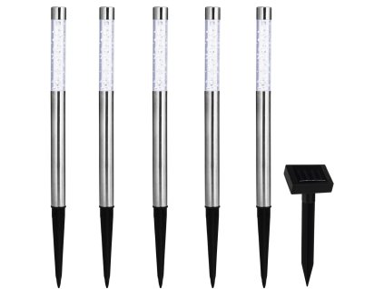 Set de 5 LED-uri, lămpi solare cu priză 26186