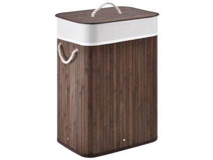 Cos de rufe din bambus Curly 72 litri - maro 26930