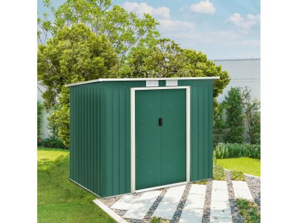 Casuta de gradina M 213×130×173 cm - verde inchis 27031