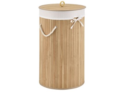 Coș de rufe din bambus Curly Round - natural 27096