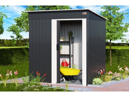 Casuta de gradina A0 181x162x86 cm - antracit 27556