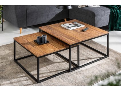 Set de elemente masuta de cafea 2 buc 16635 sheesham