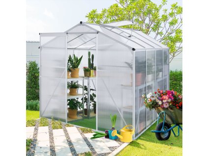 Sera de gradina 190 × 253 cm + baza 29897