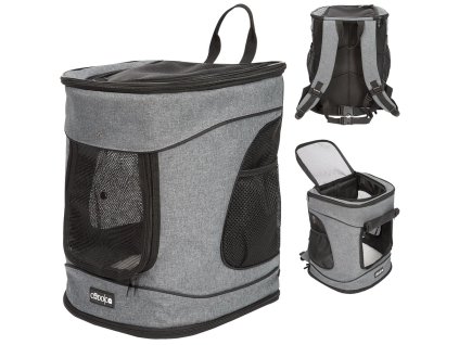 Rucsac pentru animale de companie gri 41x30x31cm 30571