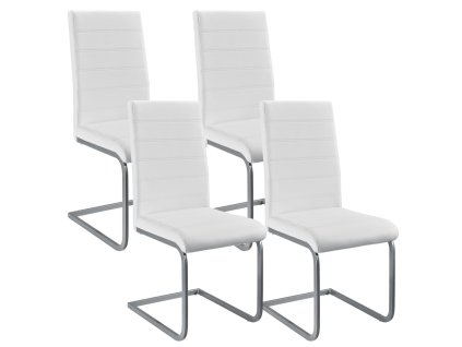 Set de 4 scaune consola Vegas - alb