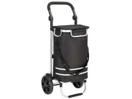 Cărucior de cumpărături 56 L - negru