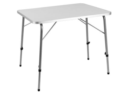 Masa de camping argintie - 80x60x50/69 cm