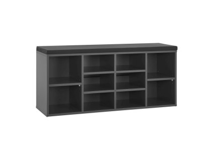 Banca pantofi 104x30x48 cm - gri