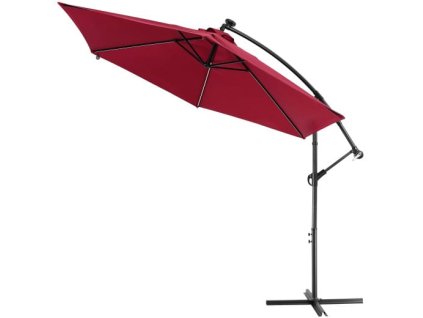 Umbrelă de soare LED Mali Ø330 cm - roșu