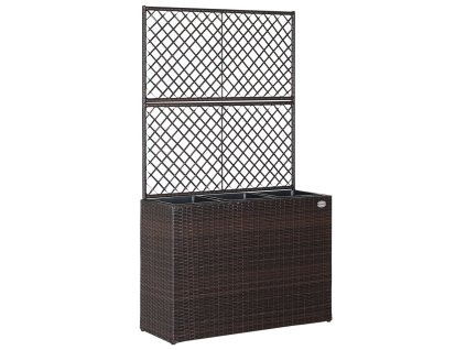 Cutie de flori cu împletitură - maro 33185