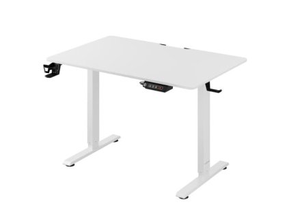 Birou de birou alb cu inaltime reglabila - 110x60x118 cm