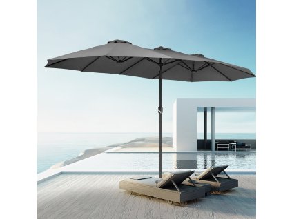 Umbrelă de soare de grădină XXL - exterior antracit