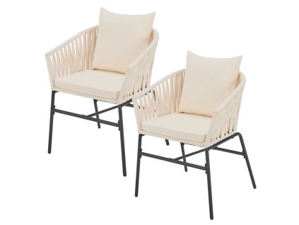 2 scaune metalice - bej