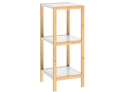 Raft bambus 80x33x34cm - alb