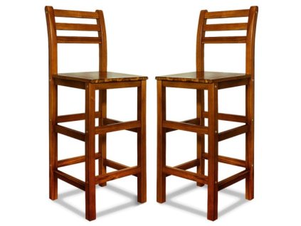 Set 2 scaune de bar - salcam