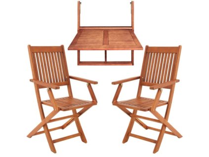Set balcon din lemn - salcam