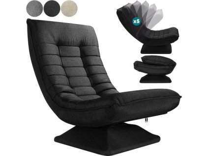 Scaun de lounge - negru