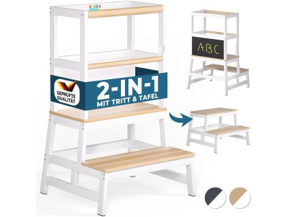 Turnul de studiu pentru copii Hambar 93x56x49cm - natural