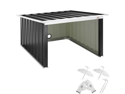 Garaj pentru robot de tuns iarba 89x90x54cm - antracit