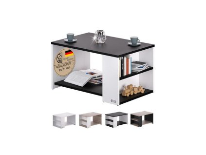 Masuta de cafea Santa Cruz 90x59x47cm - alb/antracit