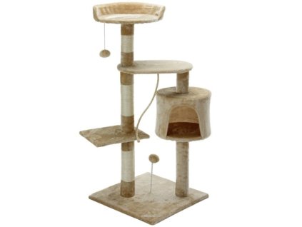 Stâlp de zgâriat pisici 112 cm - bej