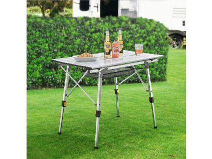 Masa de camping pliabila Picco - argintie
