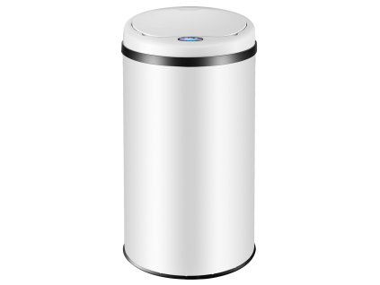 Colector de gunoi fără contact cu USB 40 l - alb