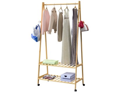 Ruhafogas kerekekkel 155x70x45cm - bambusz