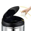 Colector de deșeuri fără contact BIN - deschidere automată - 56 litri oțel inoxidabil 24216