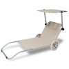 Șezlong Kreta aluminiu - bej 24360
