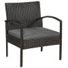 Set rattan Trinidad - negru 25591