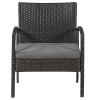 Set rattan Trinidad - negru 25592