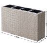 23225 2 viragcserep 95 x 27 x 60 cm krem 25713