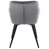 Fotoliu Tarji cu husa din catifea - gri 25767