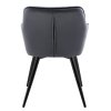 Fotoliu Tarji cu husa din catifea - antracit 25778