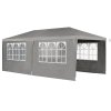Cort petrecere 3 x 6 m - gri închis 26464