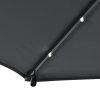 Umbrelă de soare LED Brazilia 3,5 m - Gri închis 27249