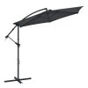Umbrelă de soare Brazilia 3,5 m - gri închis 27260