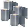 Banda de protectie PVC pentru gard 4 buc - gri deschis 27494