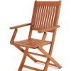Set 2 scaune pliante de gradina din salcam Sydney - certificat FSC 24289