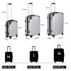 Set valize de călătorie Base-3 în dimensiune argintie